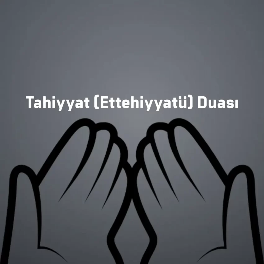 Tahiyyat Duası