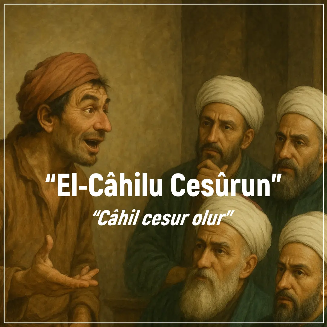 “El-Câhilu Cesûrun” – Câhilin Cesareti: Bilgisizlikten Doğan Korkusuzluk