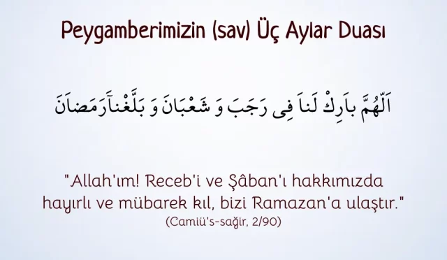 Peygamberimizin (sav) Üç Aylar Duası
